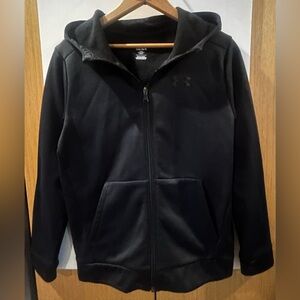Under Armour Youth Large Black Zip-Up Hoodie